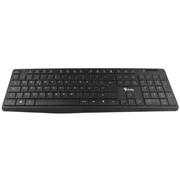 TECLADO INALAMBRICO STYLOS (STPTEC4B) 105 TECLAS, MEMBRANA, USB, CONEXION 2.4GHZ, NEGRO - Image 2