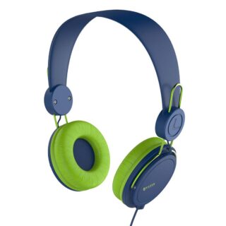 AUDIFONOS NACEB (NA-0313A) AIR,DIADEMA,MICROFONO,3.5,AZUL