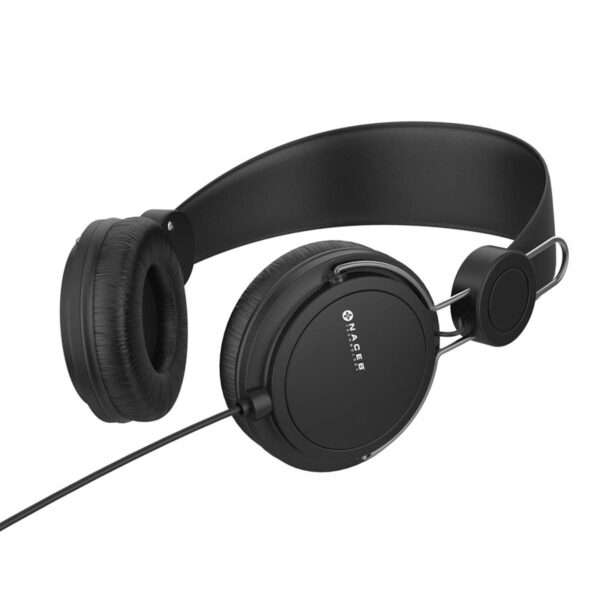 AUDIFONOS NACEB (NA-0313N) AIR,DIADEMA,MICROFONO,3.5,NEGRO - Image 4