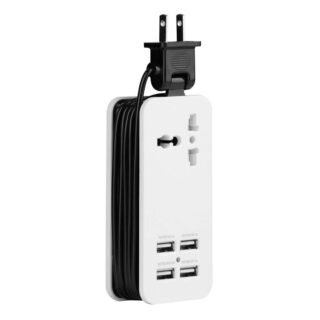 ADAPTADOR CONTACTO NACEB (NA-0705) MULTIPUERTOS,USB*4,SOCKET,1500 W