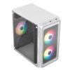 GABINETE ACTECK (AC-939232) DOOM PRO CRYSTAL GI730,MICRO ATX,1*USB 3.0,CRISTAL TEMP,3 FAN RGB,BLANCO - Image 2