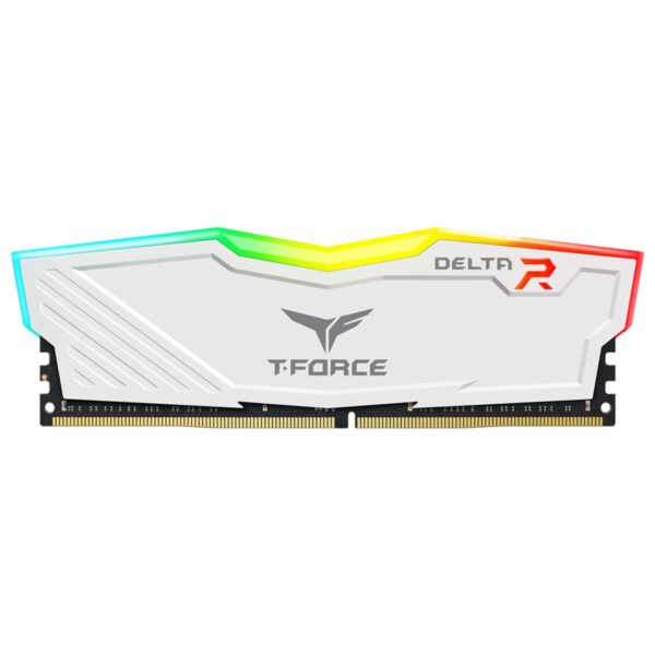 MEMORIA DIMM DDR4 TEAMGROUP (TF4D48G3600HC18J01) DELTA R, 8GB (1X8GB) 3600MHZ, CL18, BLANCO