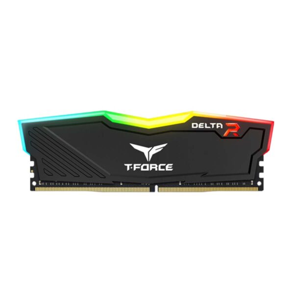 MEMORIA DIMM DDR4 TEAMGROUP (TF3D48G3200HC16F01) DELTA R, 8GB (1X8GB) 3200MHZ, NEGRO, CL16