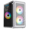 GABINETE ACTECK (AC-939256) DOOM PRO MESH GI730M,MICRO ATX,1*USB 3.0,FRENTE MALLA,3 FAN RGB,BLANCO