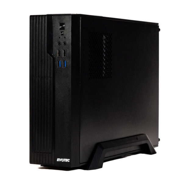 GABINETE EVOTEC (EV-1022) VALENCIA,MICRO ATX,FUENTE 600W,2*USB 3.0,2*USB 2.0,NEGRO