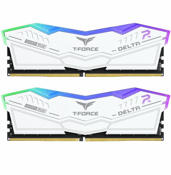MEMORIA DIMM DDR5 TEAMGROUP (FF4D532G6400HC40BDC01) T-FORCE DELTA, 32GB (2X16GB) 6400MHZ, RGB, WT