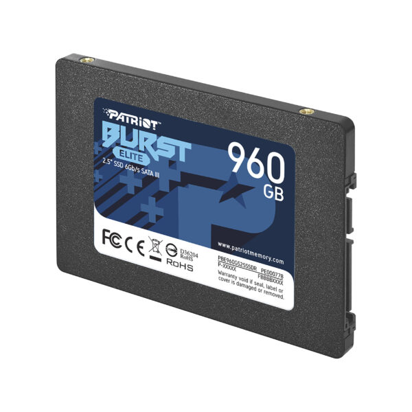UNIDAD SSD 2.5" PATRIOT 960GB (PBE960GS25SSDR) BURST ELITE, SATA3, 7MM, 3D NAND - Image 3