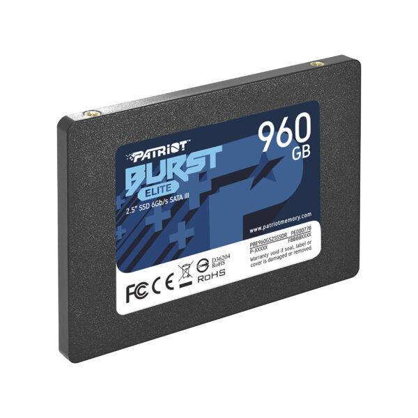 UNIDAD SSD 2.5" PATRIOT 960GB (PBE960GS25SSDR) BURST ELITE, SATA3, 7MM, 3D NAND - Image 2