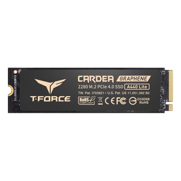 UNIDAD SSD M.2 TEAMGROUP 512GB (TM8FFQ512G0C129) T-FORCE A440 LITE, PCI GEN4X4, 2280, W/HEAT STICKER