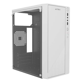GABINETE ACTECK (AC-939522) KIOTO GC220 MICRO ATX,FUENTE 500W,2*USB 2.0,PANEL ACRILICO,BLANCO