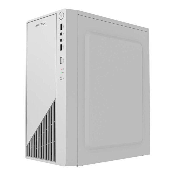 GABINETE ACTECK (AC-939522) KIOTO GC220 MICRO ATX,FUENTE 500W,2*USB 2.0,PANEL ACRILICO,BLANCO - Image 2