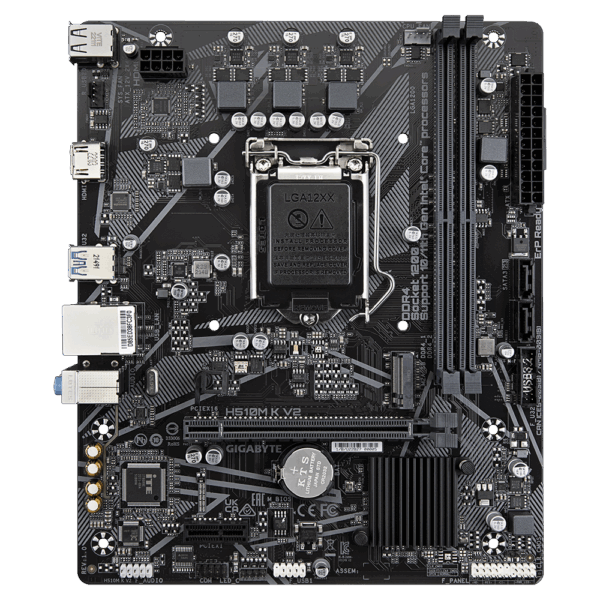 MOTHERBOARD GIGABYTE (H510M K V2) SOCKET 1200, 2*DDR4 3200MHZ, HDMI, MICRO ATX - Image 2