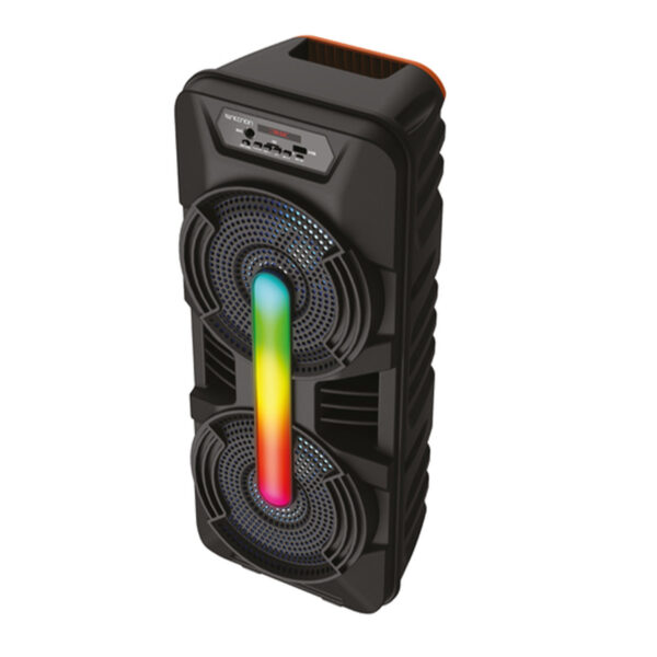 BOCINA INALAMBRICA NECNON (NBBB8X0188) BAFLE 8" RADIO FM USB AUX 3.5MM LUZ LED 7400 WATTS DISPLAY - Image 2