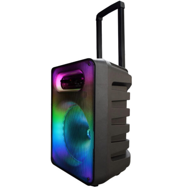 BOCINA INALAMBRICA NECNON (NCBB1201FL) BAFLE 12" RADIO FM USB AUX 3.5MM LUZ LED 16500 WATTS DISPLAY - Image 2