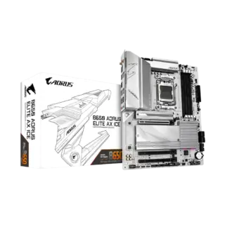 MOTHERBOARD GIGABYTE (B650 A ELITE AX ICE) SOCKET AM5, 4*DDR5 8000MHZ, HDMI, DP, ATX