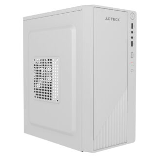 GABINETE ACTECK (AC-939546) KIOTO GC220F,MICRO ATX,FUENTE 500W,2*USB 2.0,BLANCO