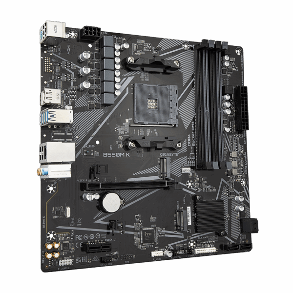 MOTHERBOARD GIGABYTE (B550M K) SOCKET AM4, 4*DDR4 4733 MHZ, HDMI, DP, MICRO ATX - Image 3