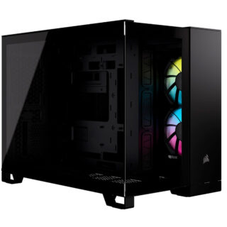 GABINETE CORSAIR (CC-9011267-WW) ICUE LINK 2500X RGB,NEGRO,CRISTAL TEMPLADO,MED-TORRE,SIN FUENTE