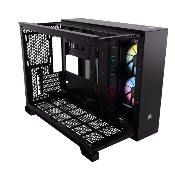 GABINETE CORSAIR (CC-9011267-WW) ICUE LINK 2500X RGB,NEGRO,CRISTAL TEMPLADO,MED-TORRE,SIN FUENTE - Image 2