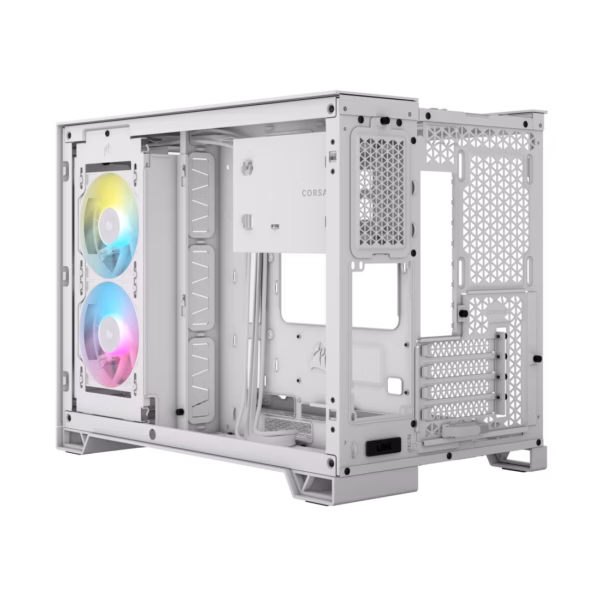 GABINETE CORSAIR (CC-9011268-WW) ICUE LINK 2500X RGB,BLANCO,CRISTAL TEMPLADO,MED-TORRE,SIN FUENTE - Image 3