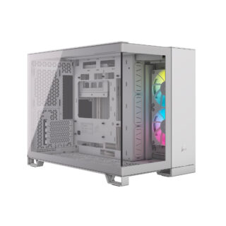 GABINETE CORSAIR (CC-9011268-WW) ICUE LINK 2500X RGB,BLANCO,CRISTAL TEMPLADO,MED-TORRE,SIN FUENTE