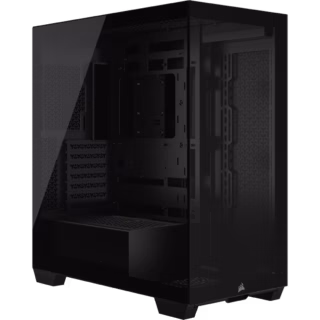 GABINETE CORSAIR (CC-9011276-WW) 3500X,NEGRO,CRISTAL TEMPLADO,MED-TORRE,SIN FUENTE
