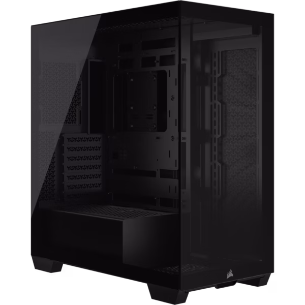 GABINETE CORSAIR (CC-9011276-WW) 3500X,NEGRO,CRISTAL TEMPLADO,MED-TORRE,SIN FUENTE