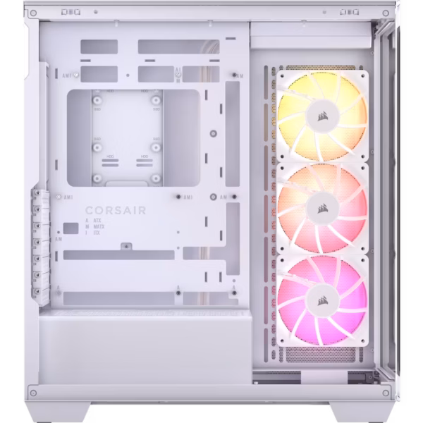 GABINETE CORSAIR (CC-9011279-WW) 3500X ARGB,BLANCO,CRISTAL TEMPLADO,MED-TORRE,SIN FUENTE - Image 2