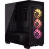 GABINETE CORSAIR (CC-9011280-WW) ICUE LINK 3500X RGB,NEGRO,CRISTAL TEMPLADO,MED-TORRE,SIN FUENTE