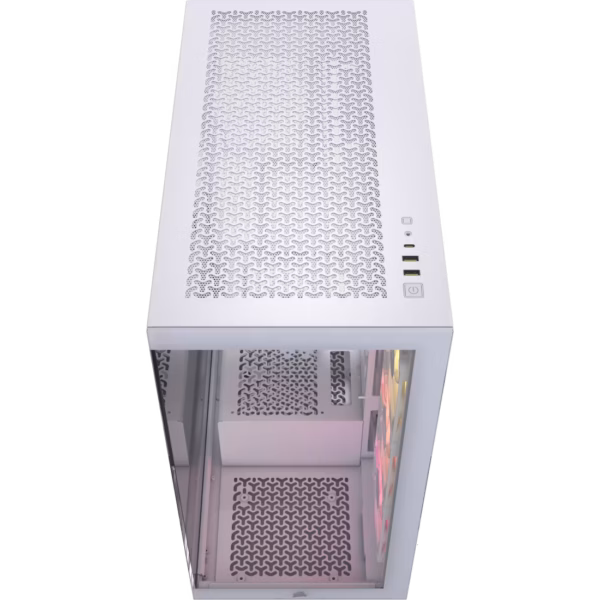 GABINETE CORSAIR (CC-9011281-WW) ICUE LINK 3500X RGB,BLANCO,CRISTAL TEMPLADO,MED-TORRE,SIN FUENTE - Image 2