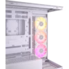 GABINETE CORSAIR (CC-9011281-WW) ICUE LINK 3500X RGB,BLANCO,CRISTAL TEMPLADO,MED-TORRE,SIN FUENTE - Image 3