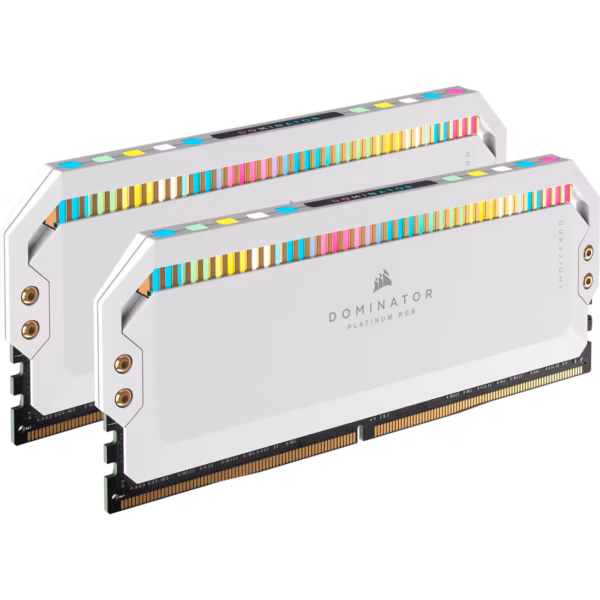 MEMORIA DIMM DDR5 CORSAIR (CMT32GX5M2B5200C40W) 32GB 5200MHZ (2X16GB) DOMINATOR PLATINUM RGB,BLANCO