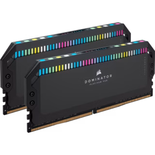 MEMORIA DIMM DDR5 CORSAIR (CMT32GX5M2X6000C36) 32GB 6000MHZ (2X16GB) DOMINATOR PLATINUM RGB,NEGRO