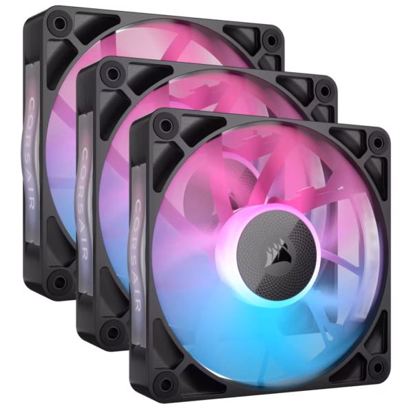 VENTILADOR P/GABINETE CORSAIR (CO-9051018-WW) ICUE LINK RX120 RGB,3 FAN,120MM,NEGRO