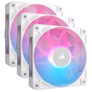 VENTILADOR P/GABINETE CORSAIR (CO-9051022-WW) ICUE LINK RX120 RGB,3 FAN,120MM,BLANCO
