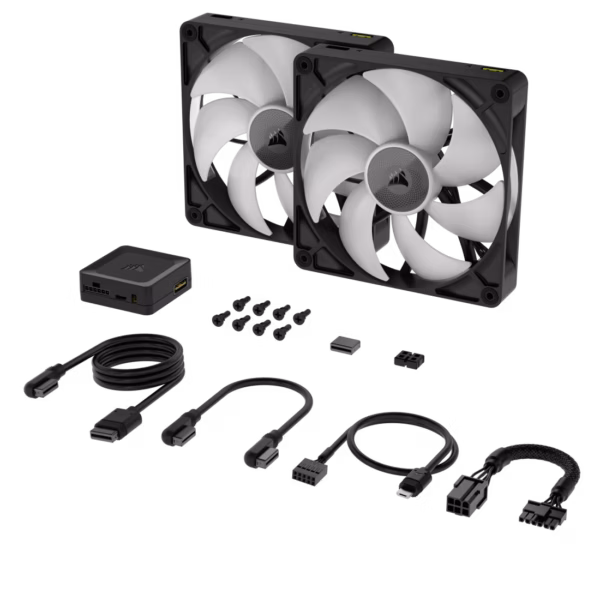 VENTILADOR P/GABINETE CORSAIR (CO-9051020-WW) ICUE LINK RX140 RGB,2 FAN,140MM,NEGRO - Image 3