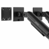 SOPORTE P/MONITOR MSI (MAG MT201D) DOBLE MONITOR, SOBRE MESA, VESA, 17"-45",20KG, NEGRO - Image 3