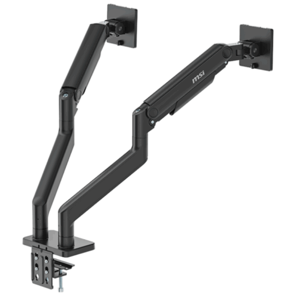 SOPORTE P/MONITOR MSI (MAG MT201D) DOBLE MONITOR, SOBRE MESA, VESA, 17"-45",20KG, NEGRO - Image 2