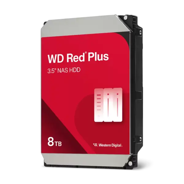 DISCO DURO WD 3.5" 8TB (WD80EFPX) RED, 5400 RPM, 256MB, SATA3
