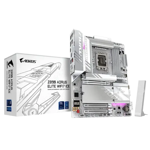 MOTHERBOARD GIGABYTE (Z890 A ELITE WF7 ICE) SOCKET 1851, 4*DDR5 8800MHZ, DP, ATX, WIFI7/BT