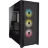 GABINETE CORSAIR (CC-9011212-WW) ICUE 5000X RGB NEGRO CRISTAL TEMPLADO MED-TORRE SIN FUENTE