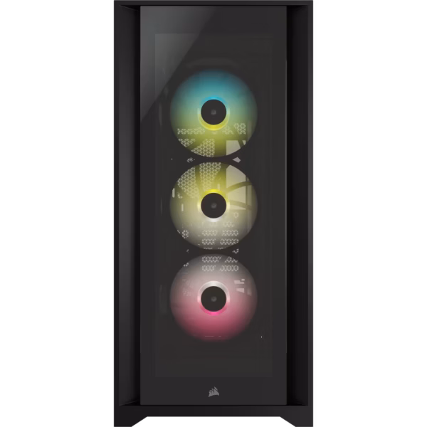 GABINETE CORSAIR (CC-9011212-WW) ICUE 5000X RGB NEGRO CRISTAL TEMPLADO MED-TORRE SIN FUENTE - Image 2