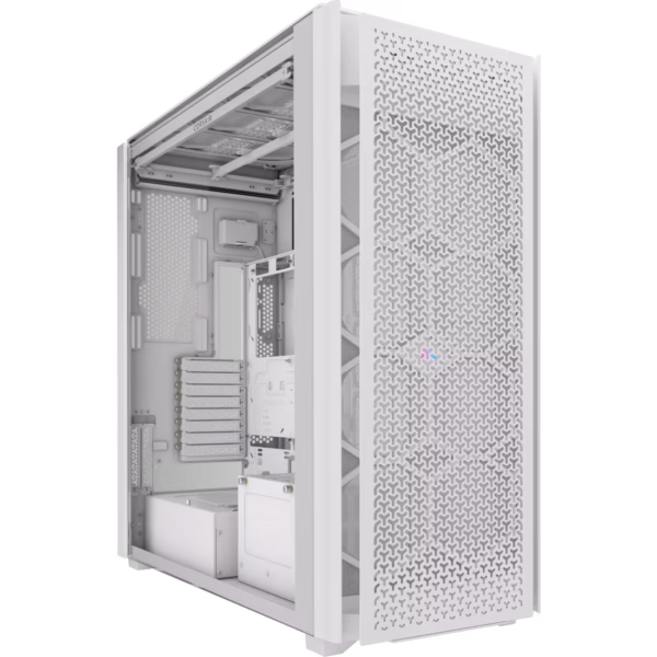GABINETE CORSAIR (CC-9011274-WW) ICUE LINK 9000 AIRFLOW,CRISTAL TEMP,SUPER TORRE,SIN FUENTE,BLANCO