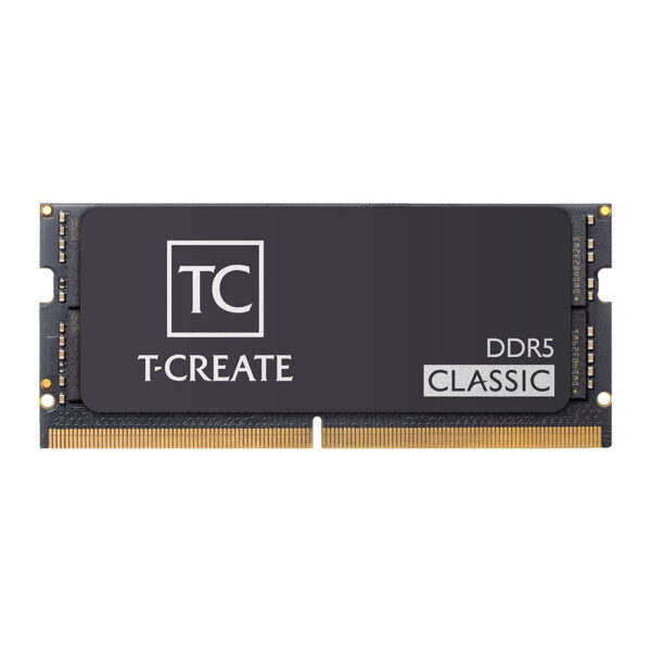 MEMORIA SODIMM DDR5 TEAMGROUP (CTCCD516G5200HC42-S01) T-CREATE CLASSIC, 16GB, 5200MHZ, BLACK, CL42