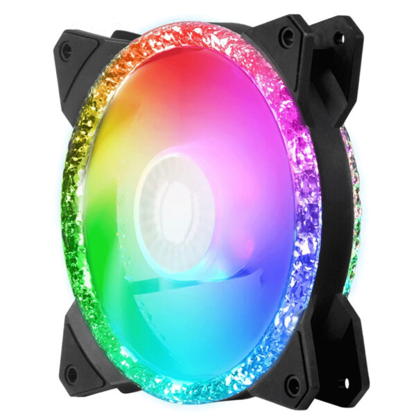 VENTILADOR P/GABINETE COOLER MASTER (MFY-B2DN-20NPA-R1) MF120 PRISMATIC, ARGB, 4PWM, 30 LEDS, 120MM - Image 2