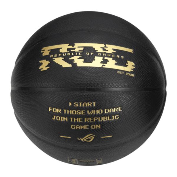 BALON DE BALONCESTO ASUS (OM300 ROG BASKETBALL/BK/ WW) INCLUYE STAND Y COSTAL PARA GUARDAR - Image 3