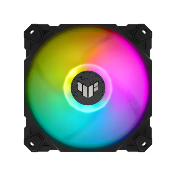 VENTILADOR GABINETE ASUS (TUF GAMING TF120 ARGB 3I N1) DOBLE CAPA LED,HUB ARGB,AURA SYNC,NEGRO - Image 2