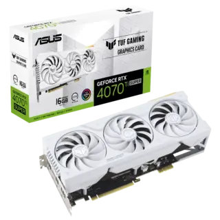 TARJETA DE VIDEO ASUS (TUF-RTX4070TIS-16G-BTF-WHIT E) REQUIERE CONECTOR BTF,PCI 4,2*HDMI,3*DP,3*FAN