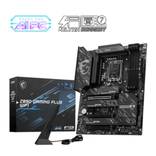MOTHERBOARD MSI (Z890 GAMING PLUS WIFI) SOCKET 1851, 4*DDR5 9200 , HDMI, THUNDEBOLT, 4*M.2, ATX