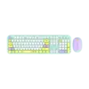 KIT TECLADO Y MOUSE INALAMBRICO ACTECK (AC-940191) MK485 CHIC K-COLORS,RF USB,105 TECLAS,100%,VERDE